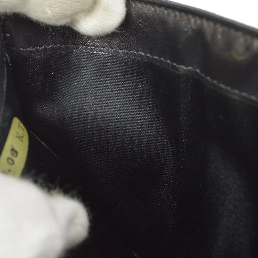Chanel Travel Line Bifold Wallet Purse Black